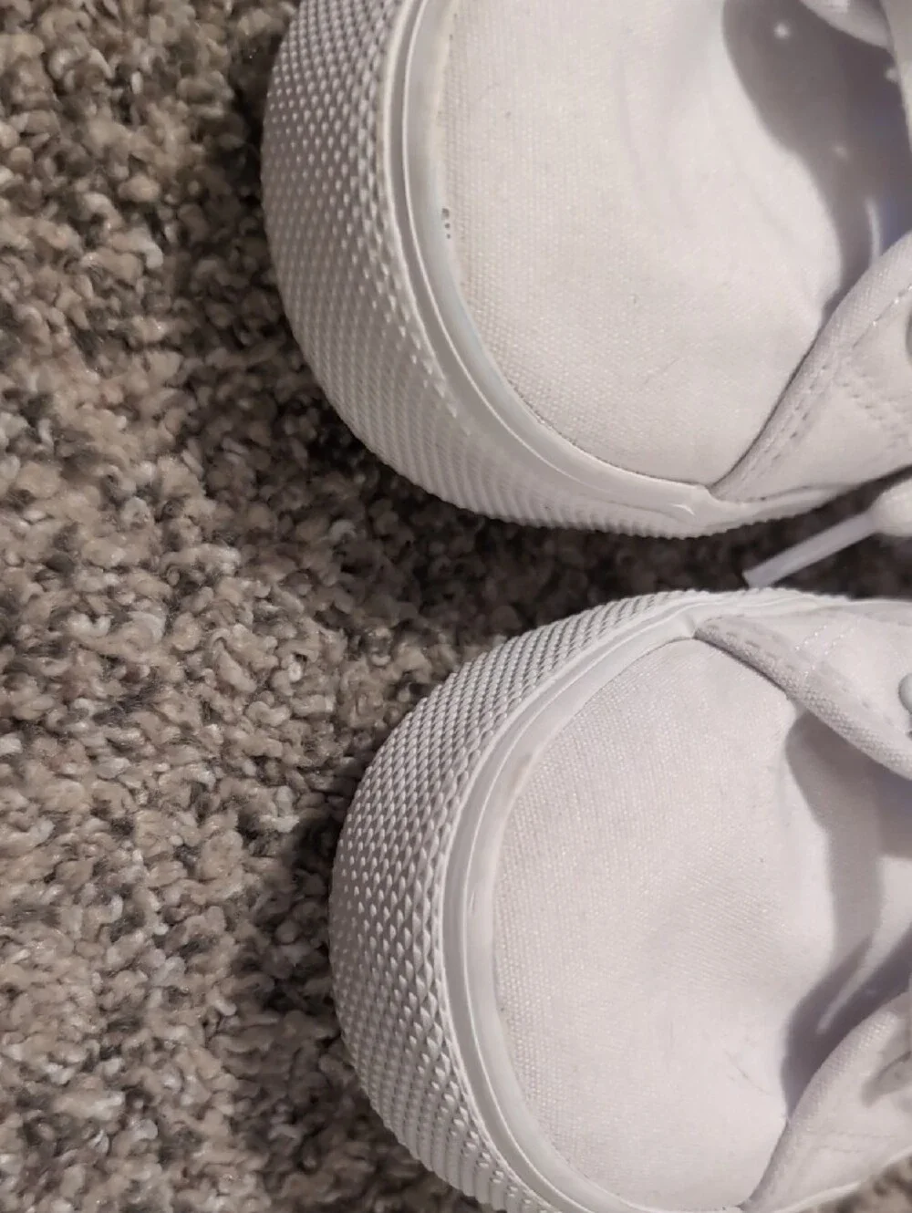 wonder nation White Canvas Kids Lace-Up Sneakers